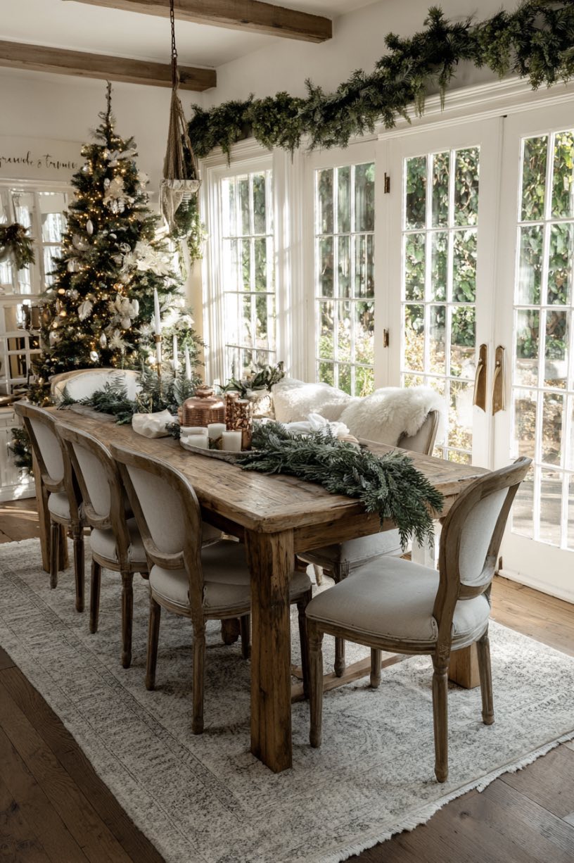 11. Copper Accent Holiday Dining Drama