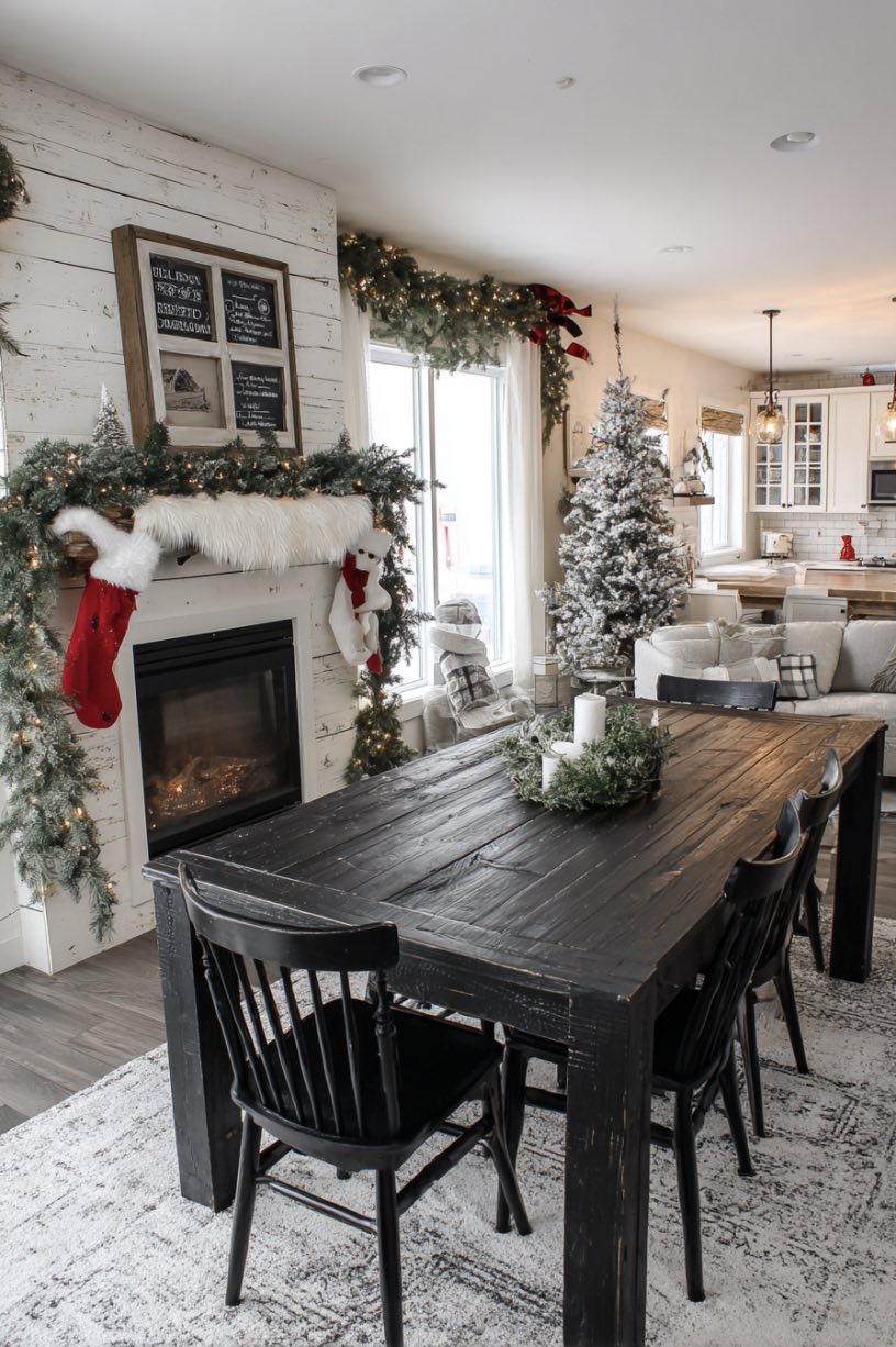 12. Farmhouse Living Room Christmas Gathering