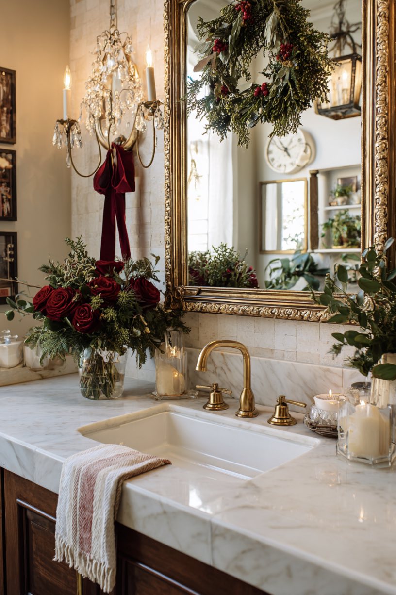 16. Vintage Brass Christmas Glamour