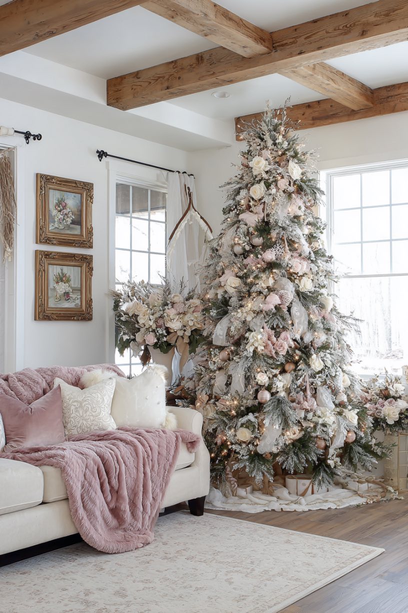 17. Modern Farmhouse Christmas Sophistication