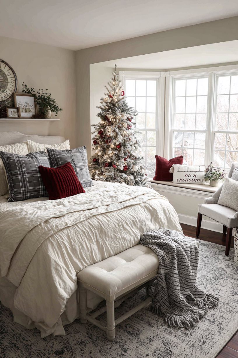 18. Christmas Bedroom Holiday Retreat