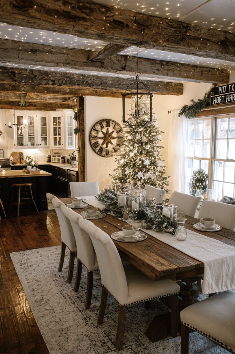 2. Rustic Hot Cocoa Station Holiday Setup