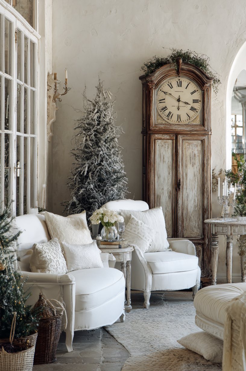 20. Grandfather Clock Christmas Focal Point
