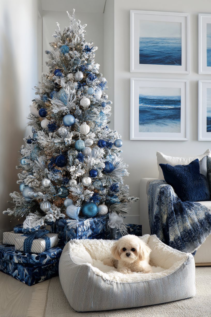 3. Nautical Family Christmas Corner
