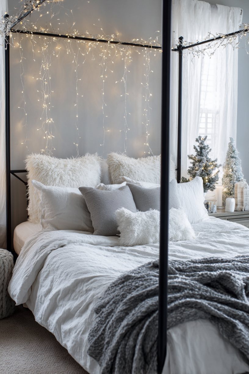 7. Four Poster Christmas Bedroom Romance