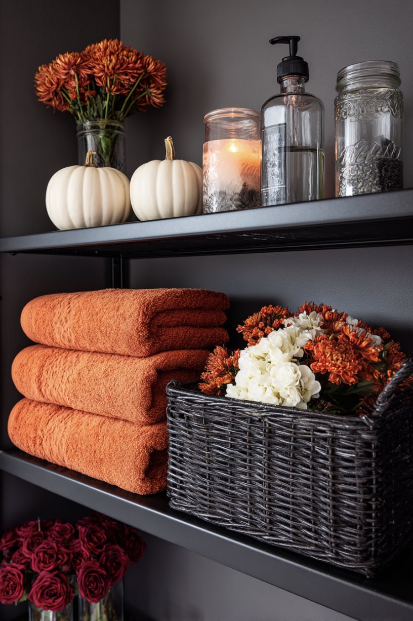8. Professional Fall Shelf Curation
