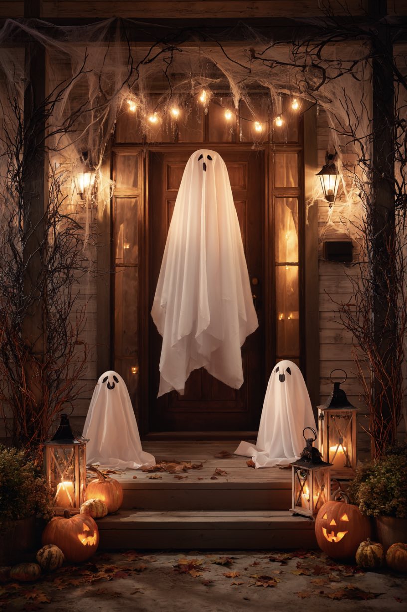 1. Friendly Ghost Welcome Display