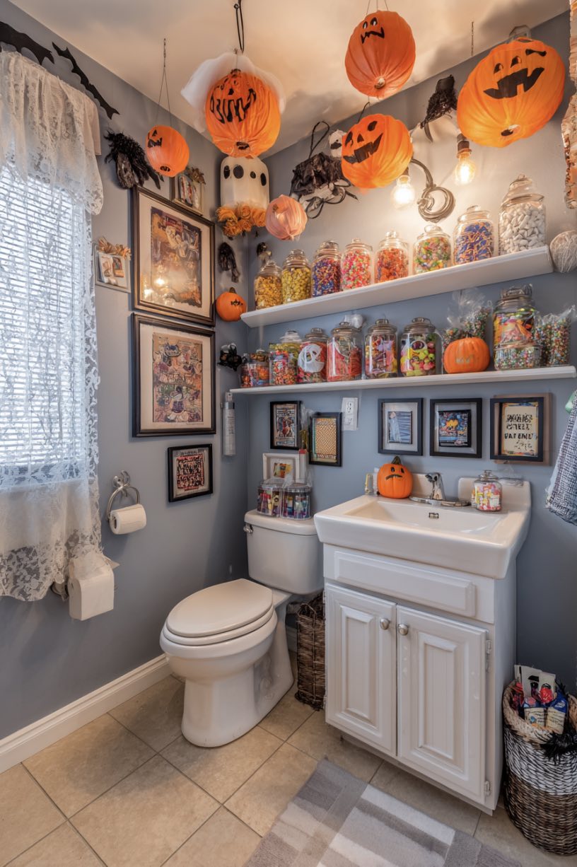 12. Candy Jar Halloween Delight