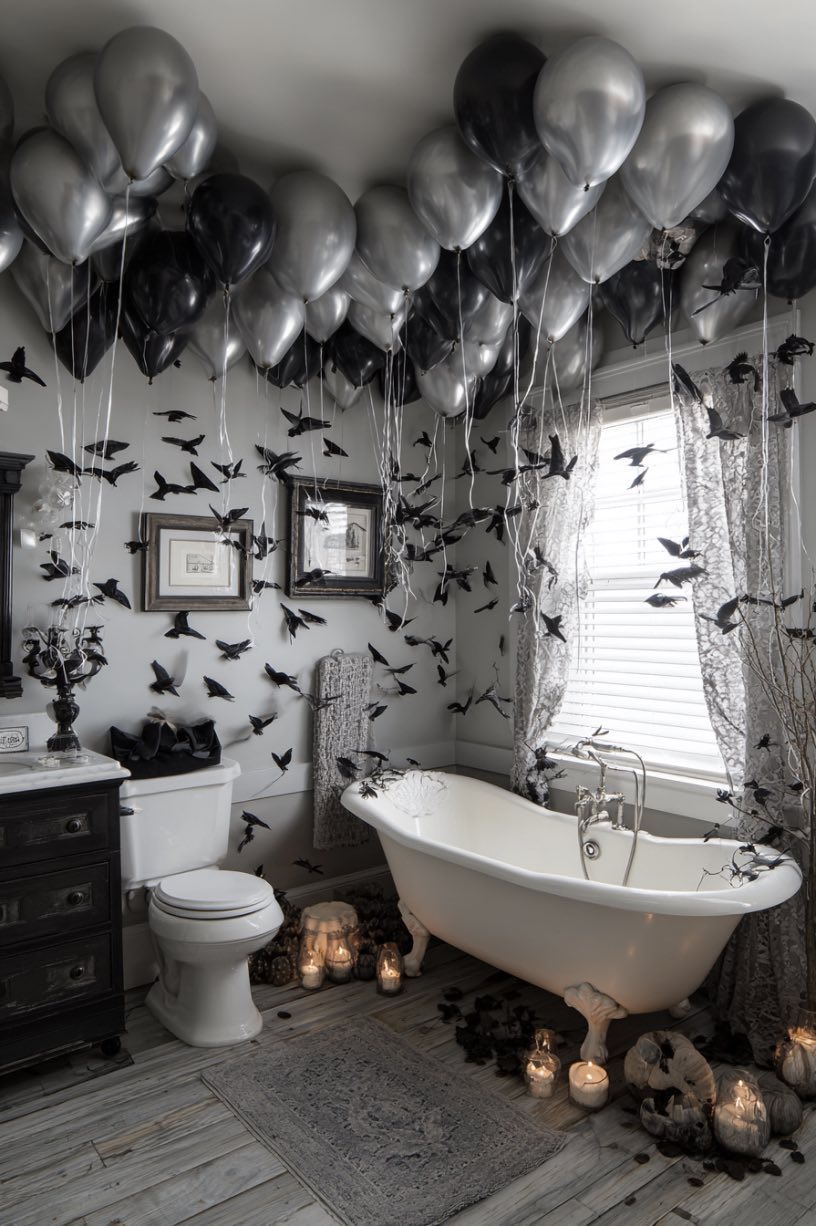 20. Birds and Balloons Halloween