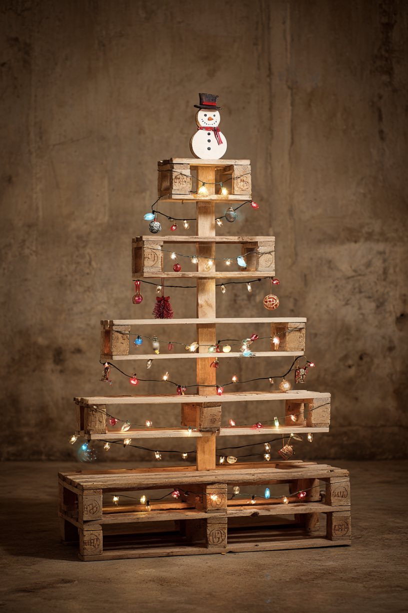 Rustic Pallet Tree Charm