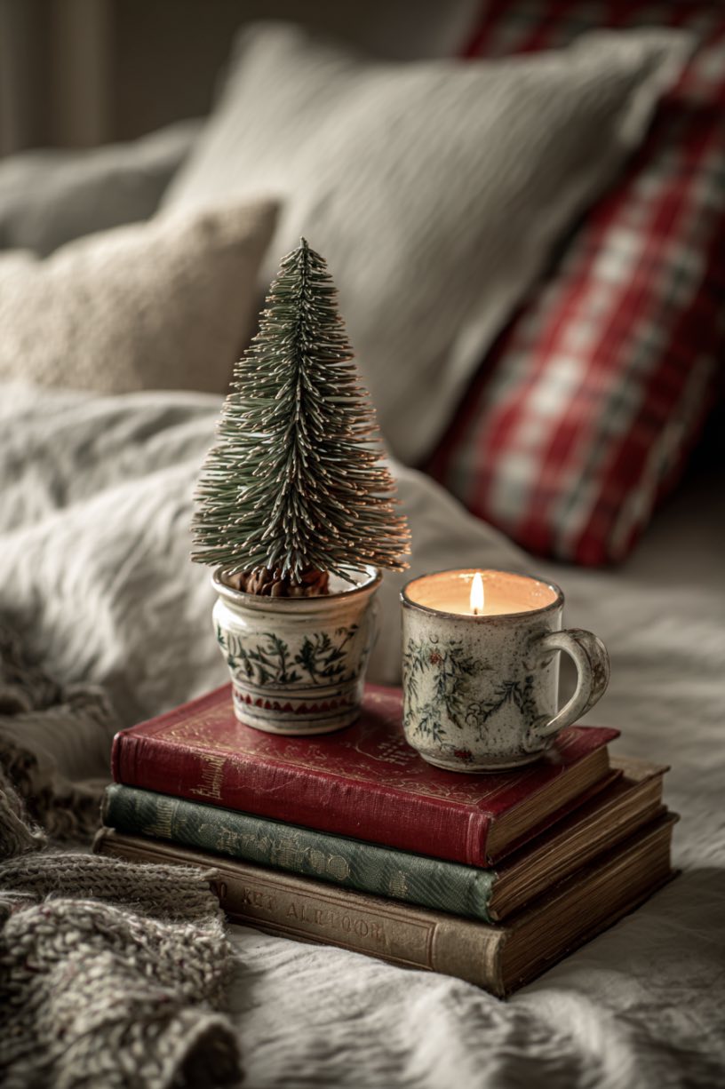 Intimate Nightstand Christmas Corner
