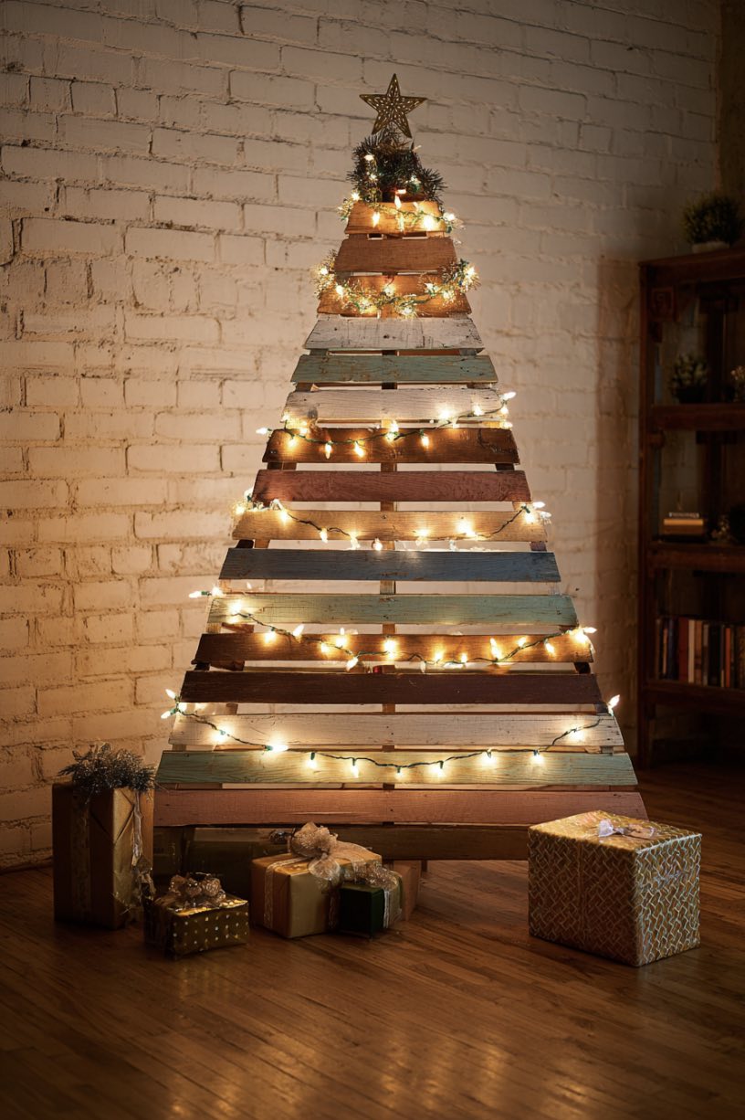 DIY Holiday Wooden Tree