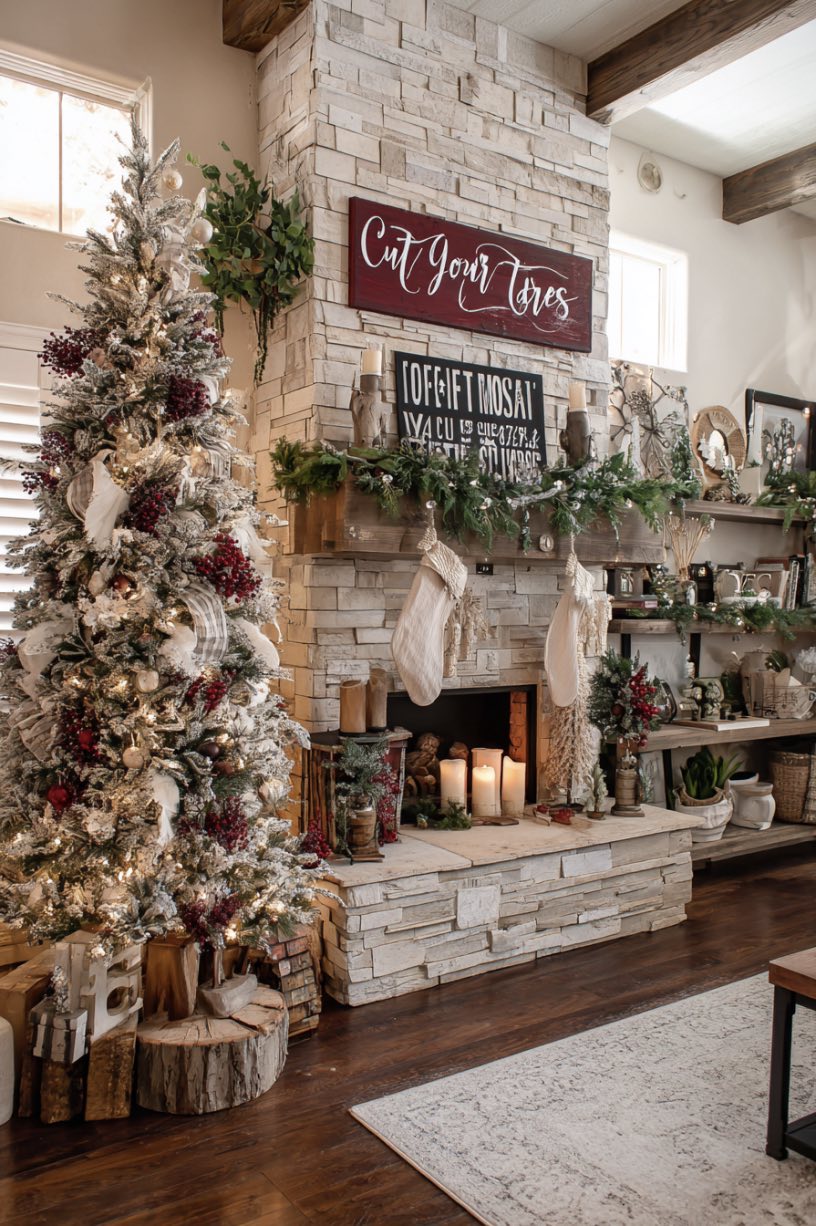 Vintage Christmas Tree Sign