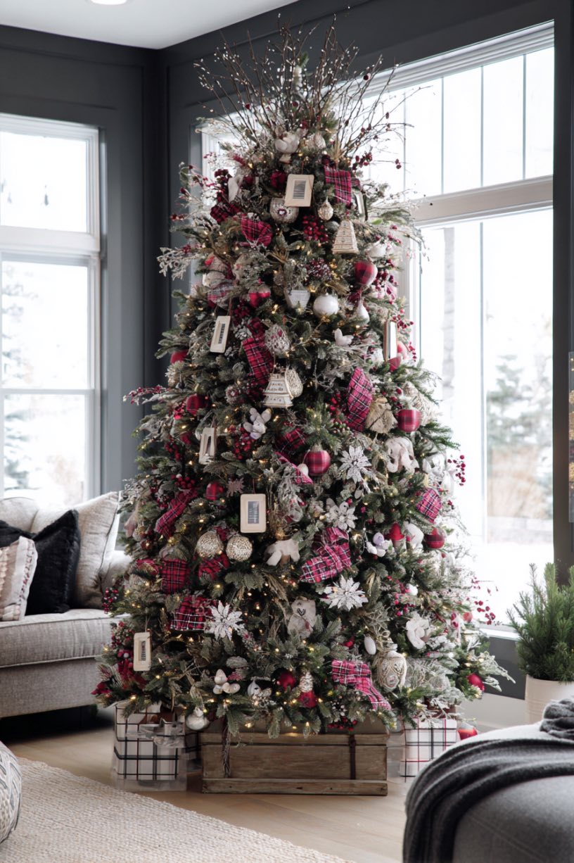 Vintage Photo Frame Christmas Tree