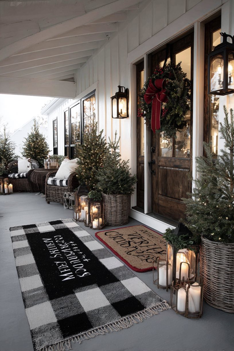 Grand Holiday Porch Welcome
