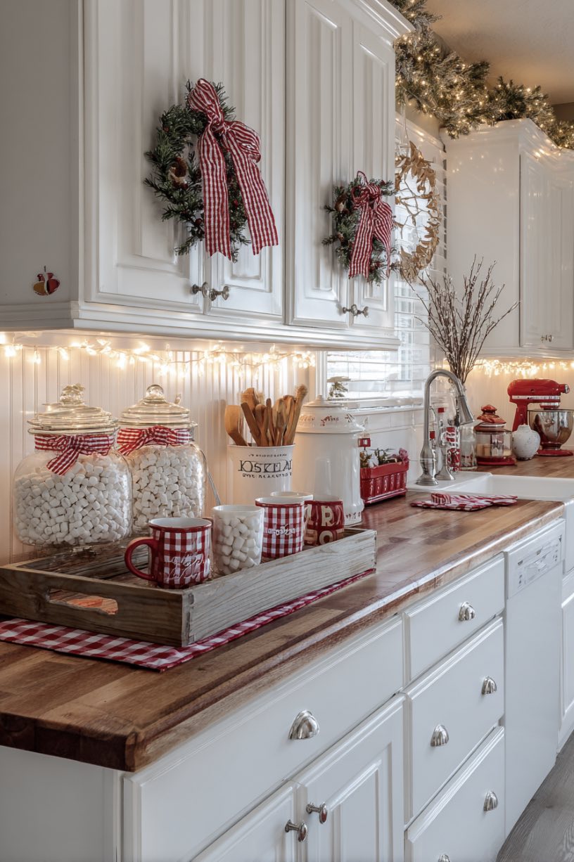 Farmhouse Christmas Kitchen Charm