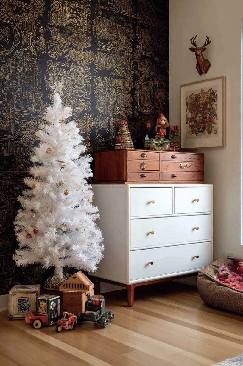 Vintage Christmas Watchful Corner