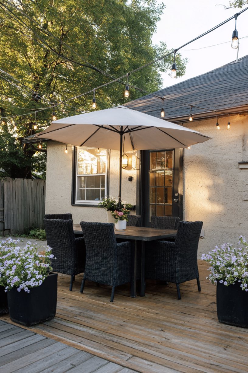 Charming Backyard Corner for Dinner Nights