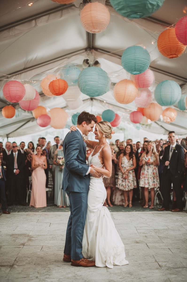 Colorful Wedding Dance Floor Ideas