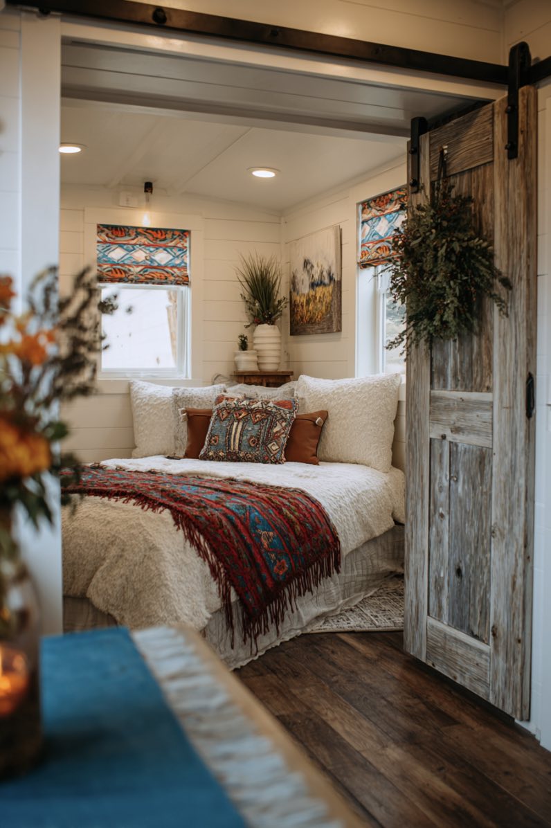 Boho Tiny House Holiday Charm