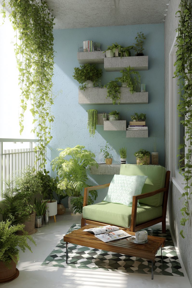 Serene in Sage and Sky
