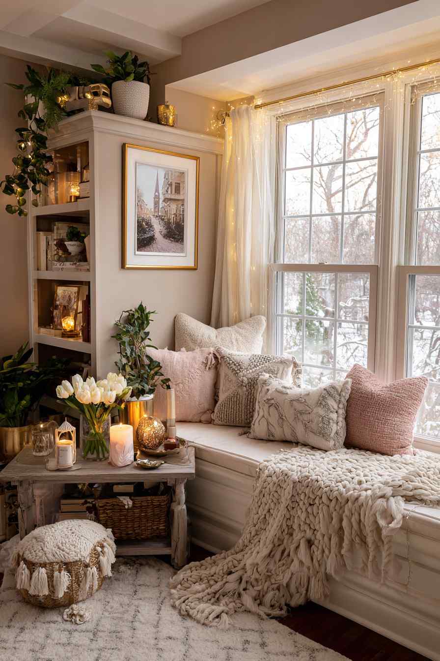 Winter Softness with a Pink Touch