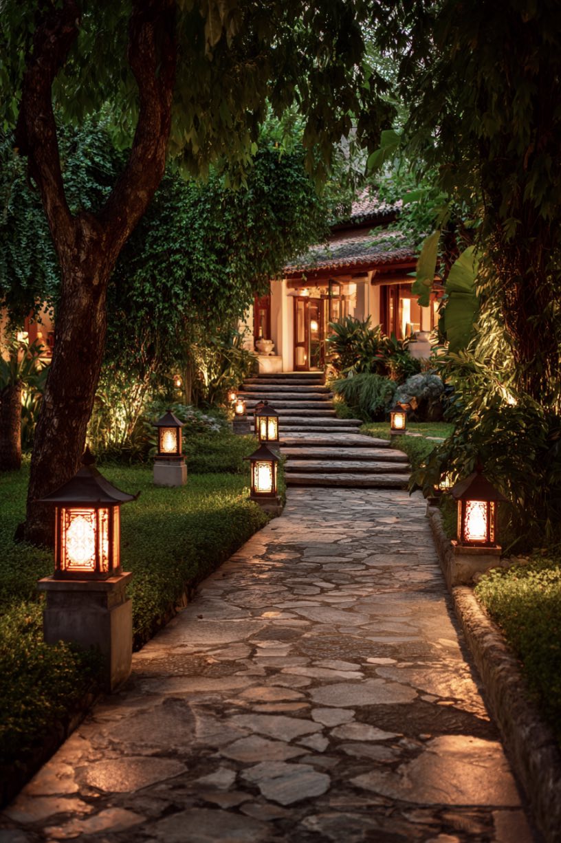 Lantern-Lit Path to Paradise