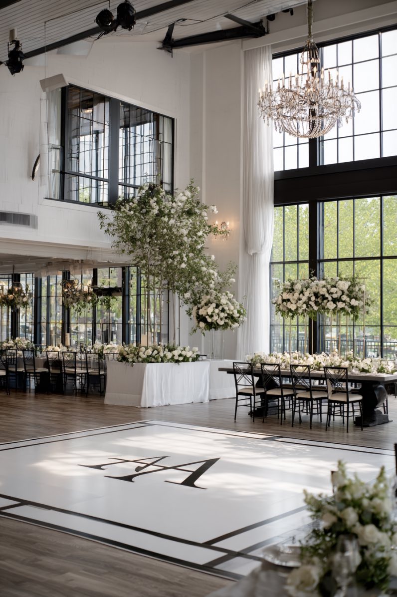 Monogrammed Dance Floor Elegance