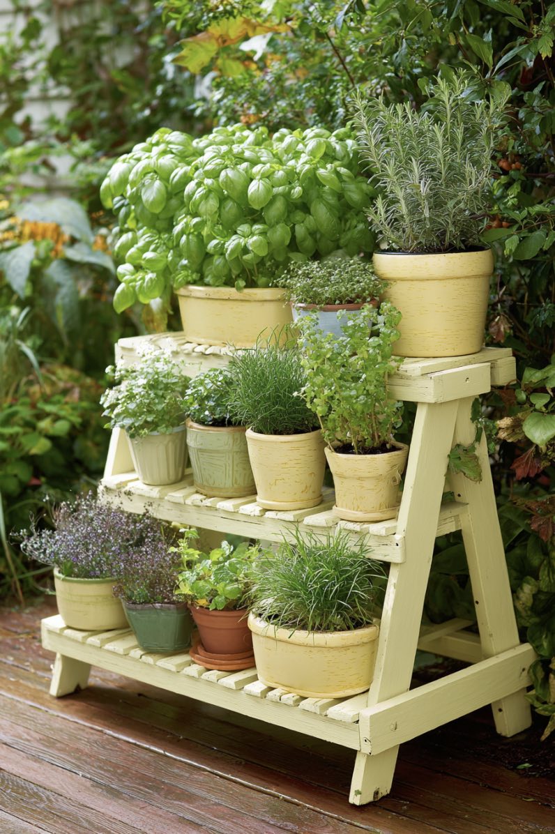 Pastel Pallet Herb Stand