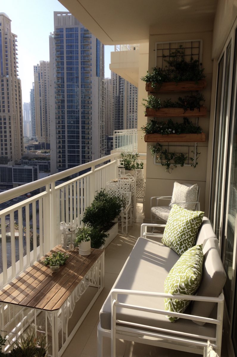 Modern Dubai Balcony Space