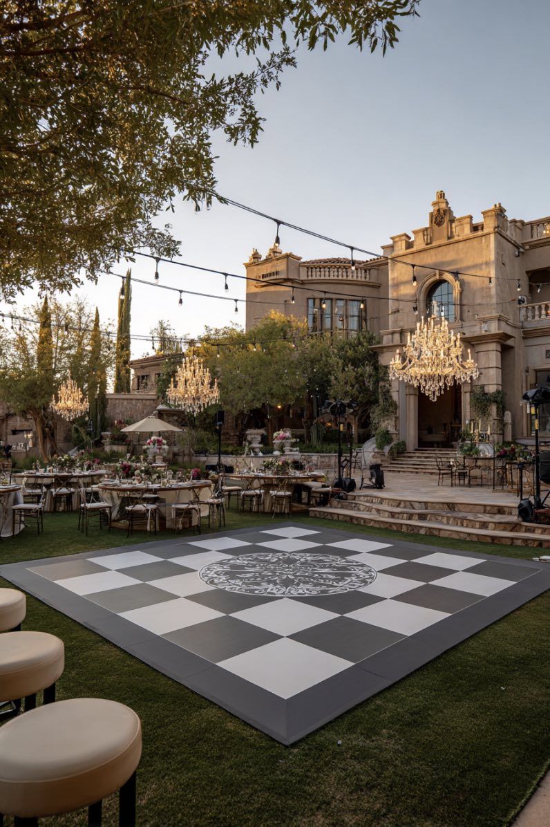 Elegant Outdoor Wedding Dance Floor Ideas
