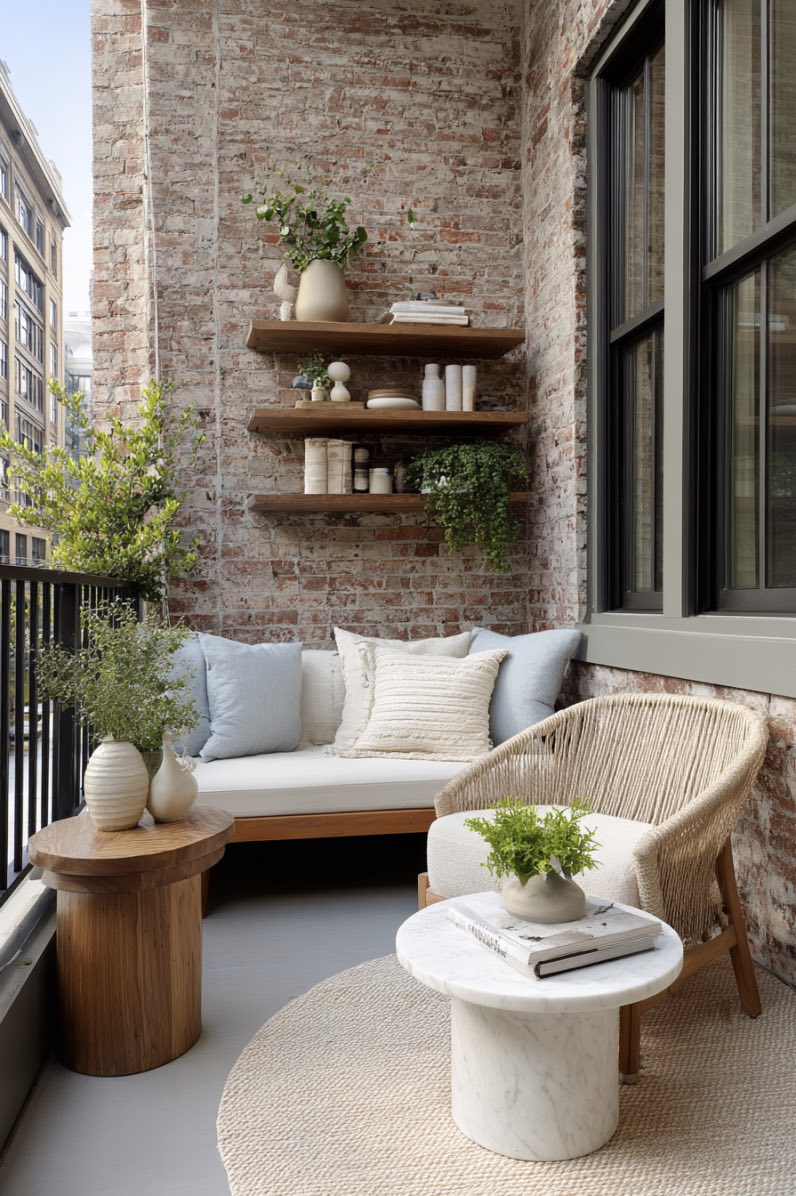 Textured Tranquility on the Balcony