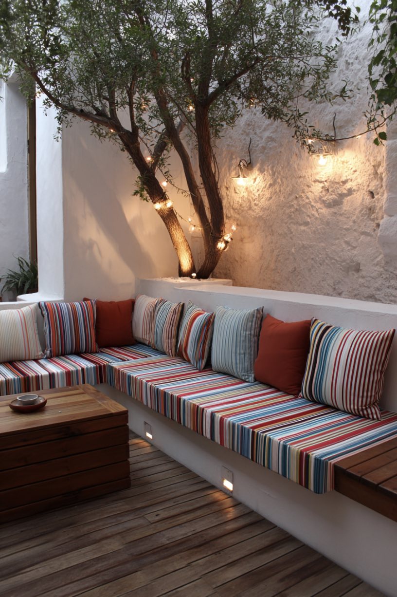 Striped Comfort Under the Stars