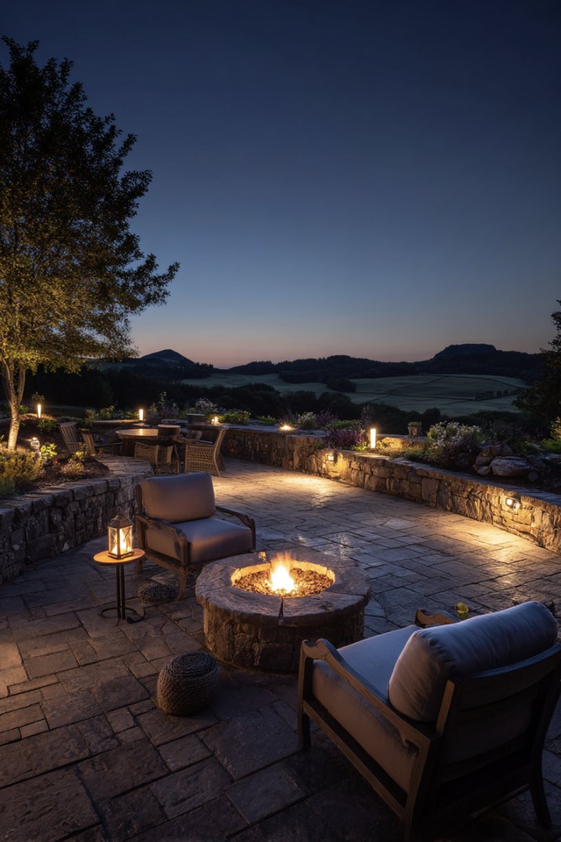 Fireside Glow with a Social Spark