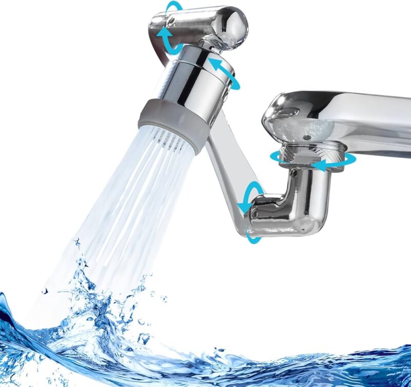 FaucetFlex - 1080° Swivel Faucet Extender (Metal)