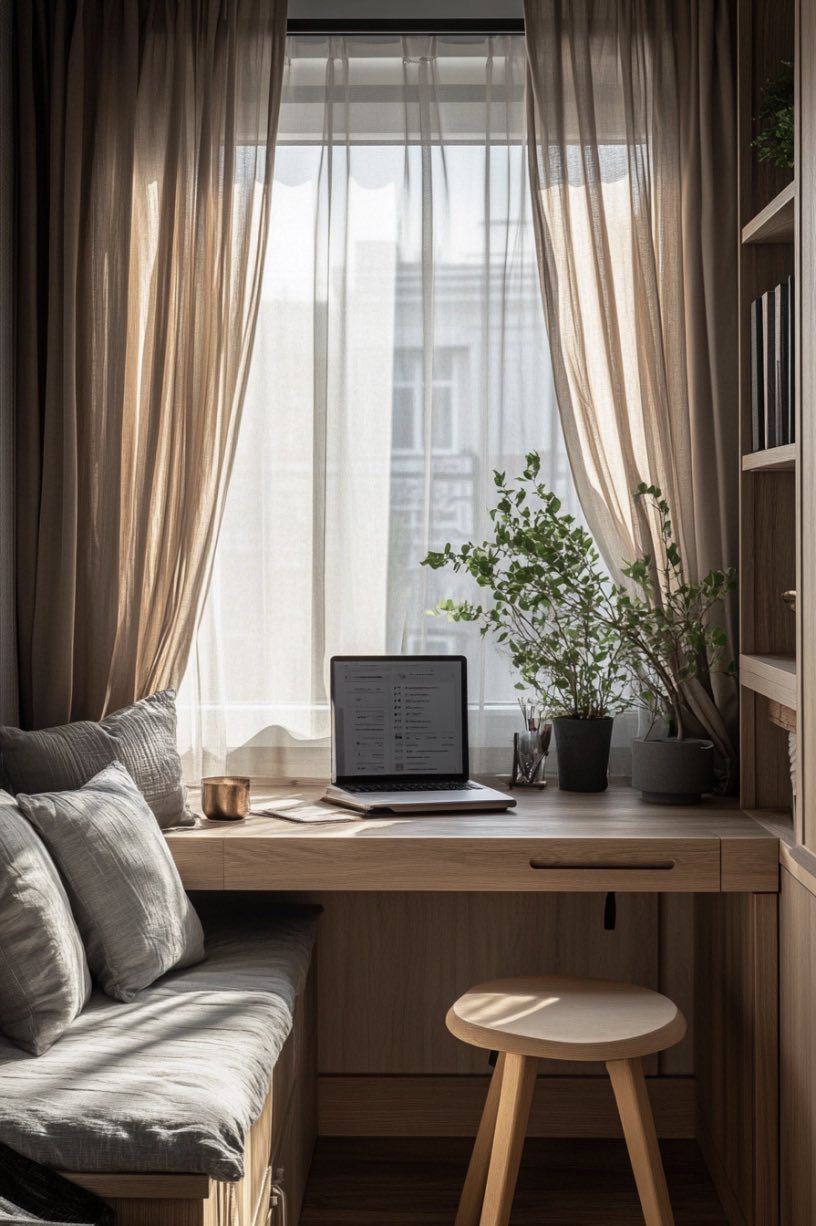 Bay Window Work Nook