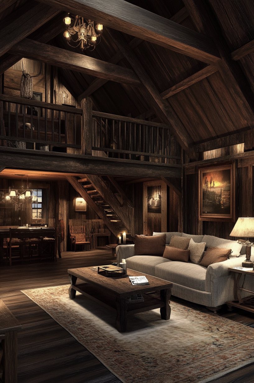 Exposed Wooden Beams