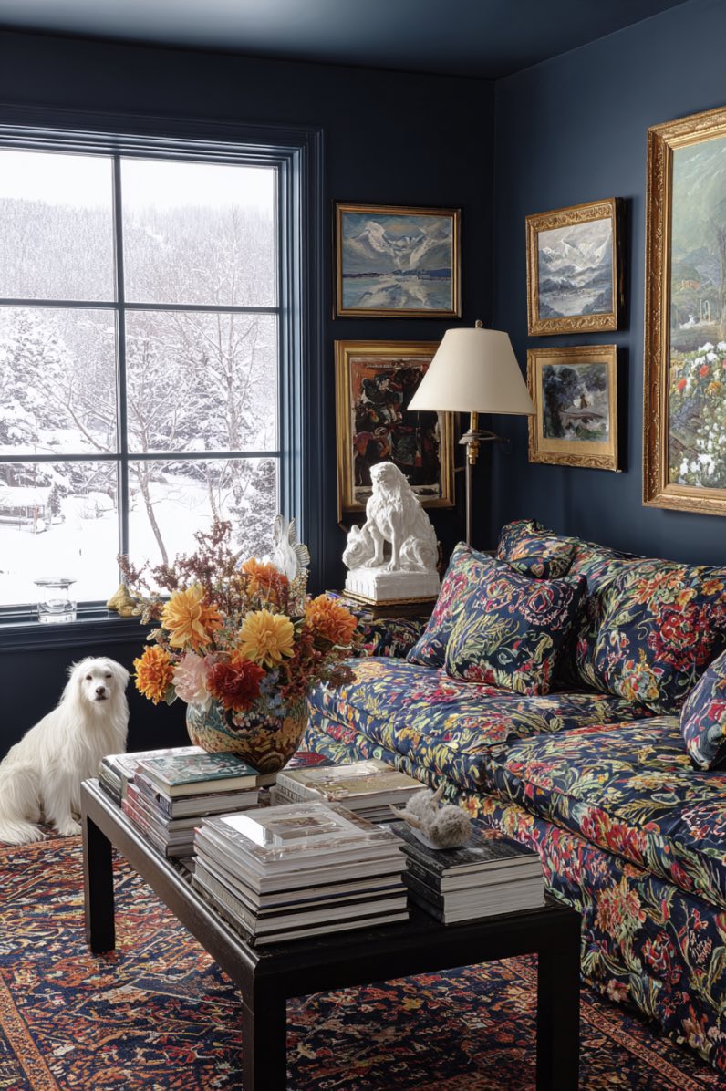 Cozy Blue with Winter Charm