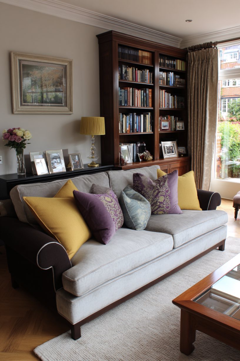 English Country Comfort Meets Mid-Century Style