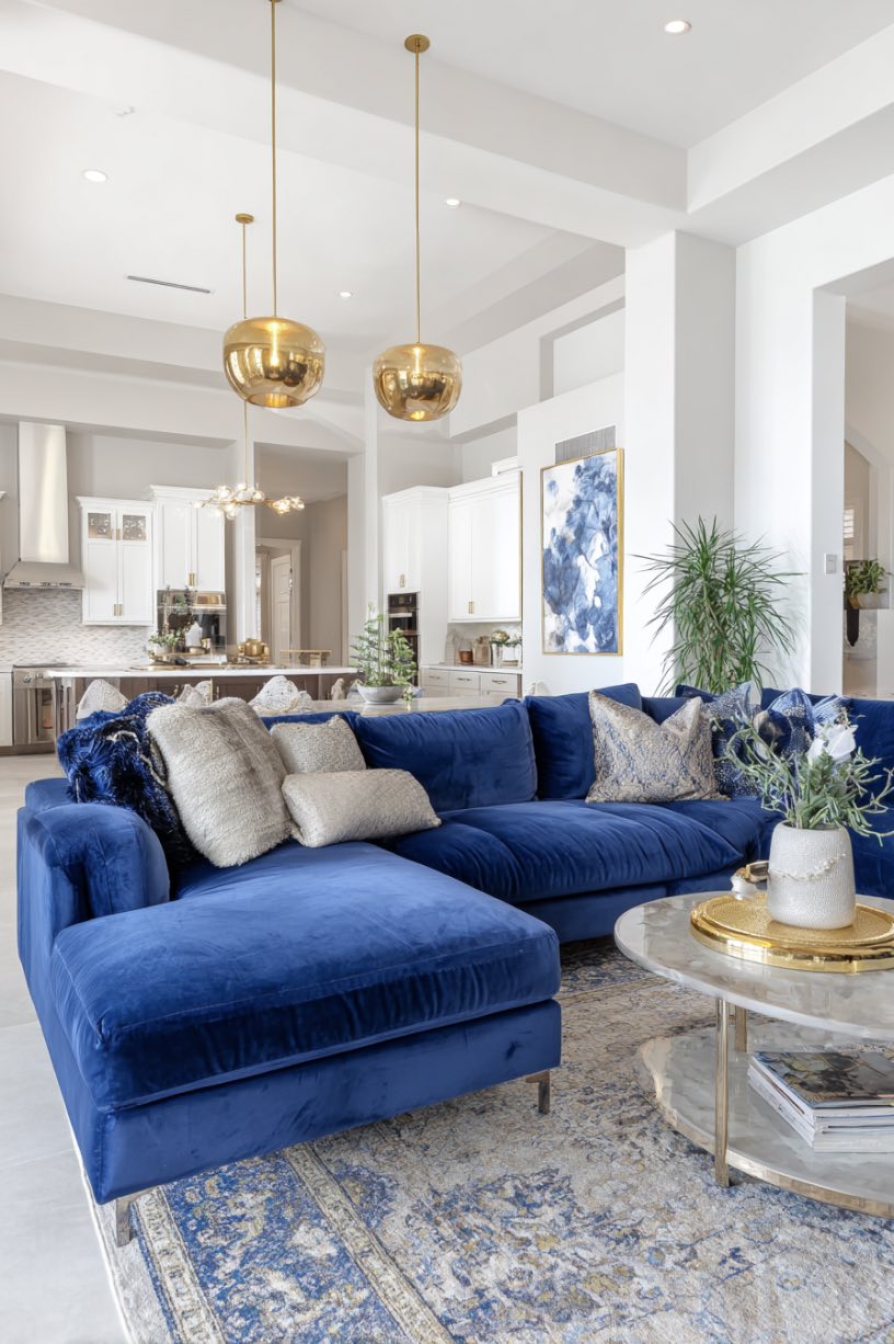 Luxe Blue and Gold Vibes