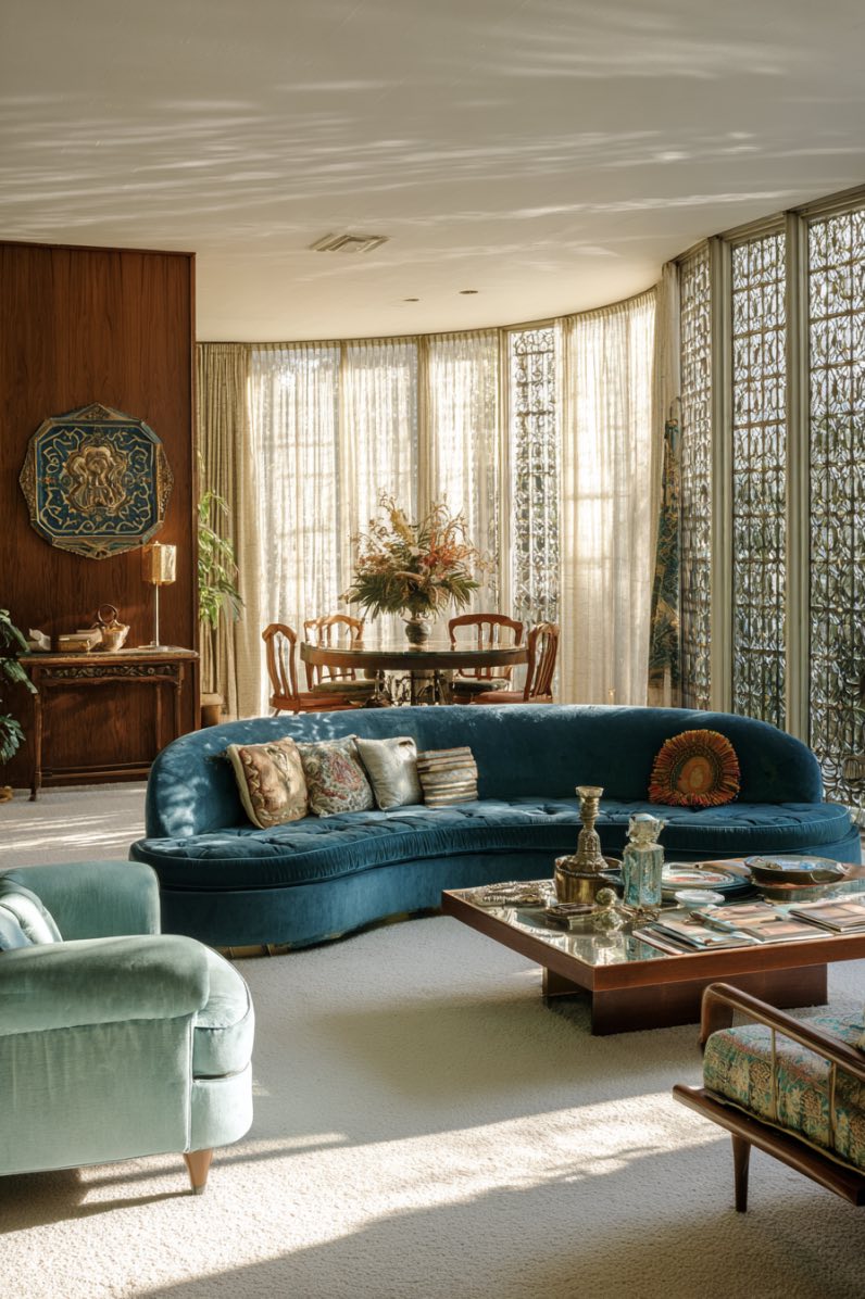 Mid-Century Velvet Haven