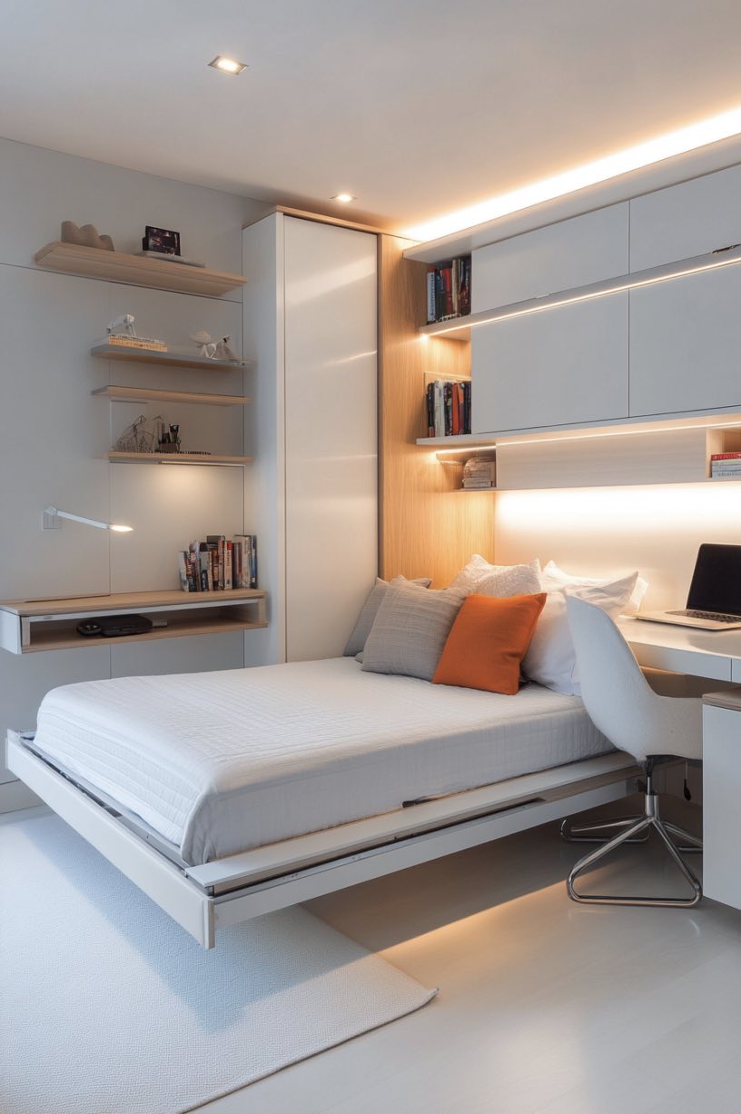Murphy Bed With Drop-Down Desk