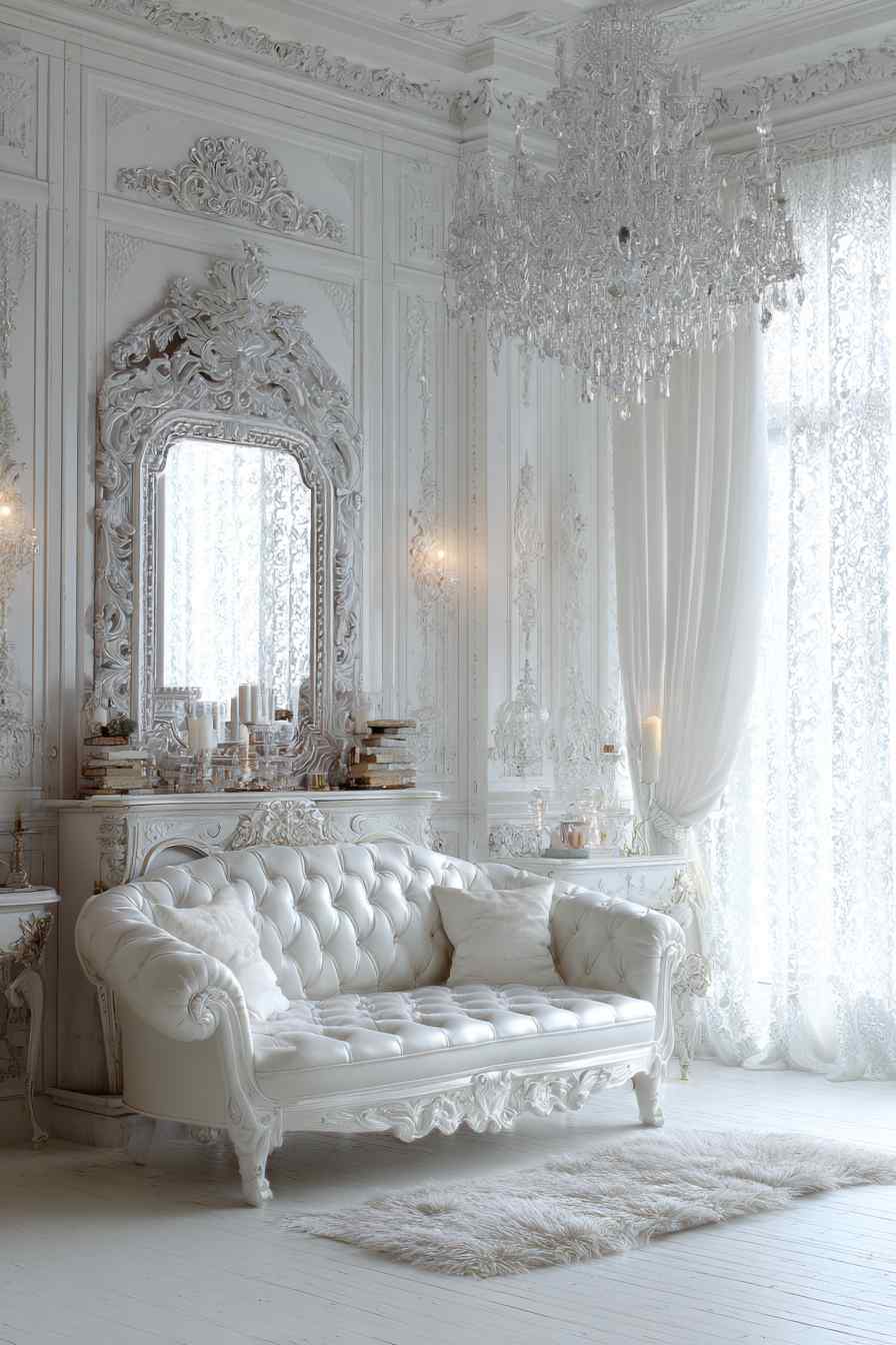 All-White Vintage Luxe