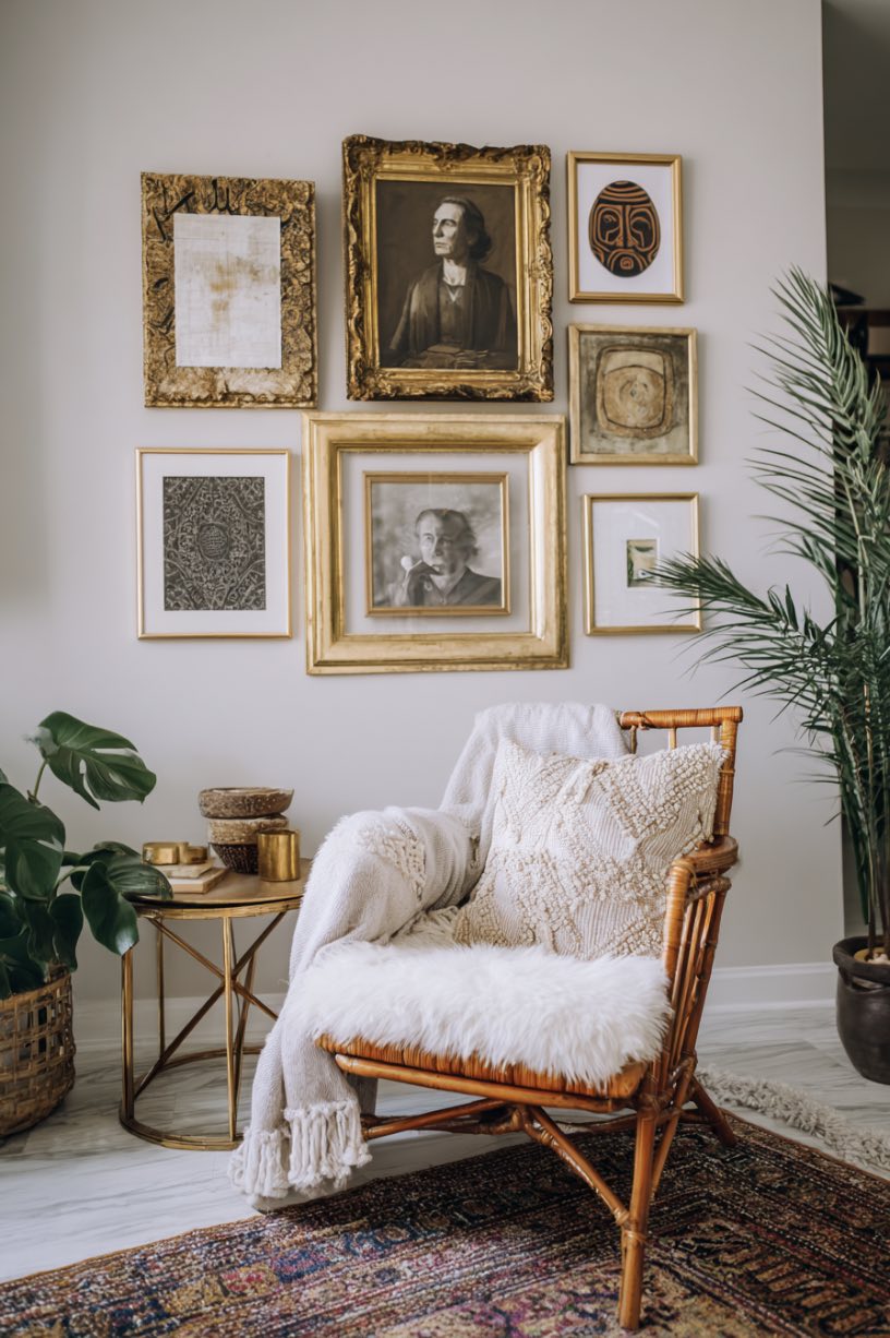 Glam Boho Gallery Wall