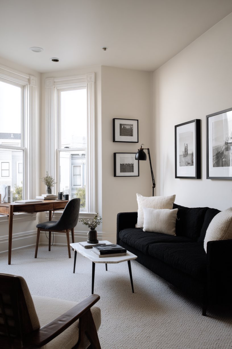Sleek and Simple Office Living