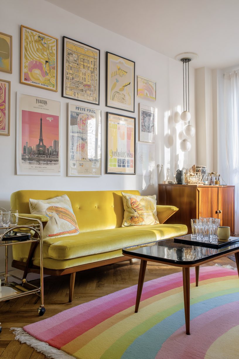 Bold Retro Meets Scandinavian Calm