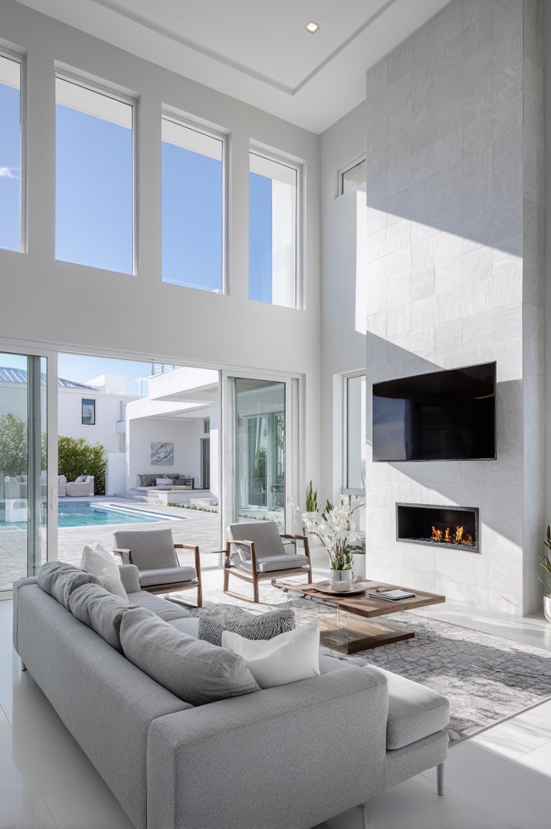 Minimalist Comfort in a Sunlit Space