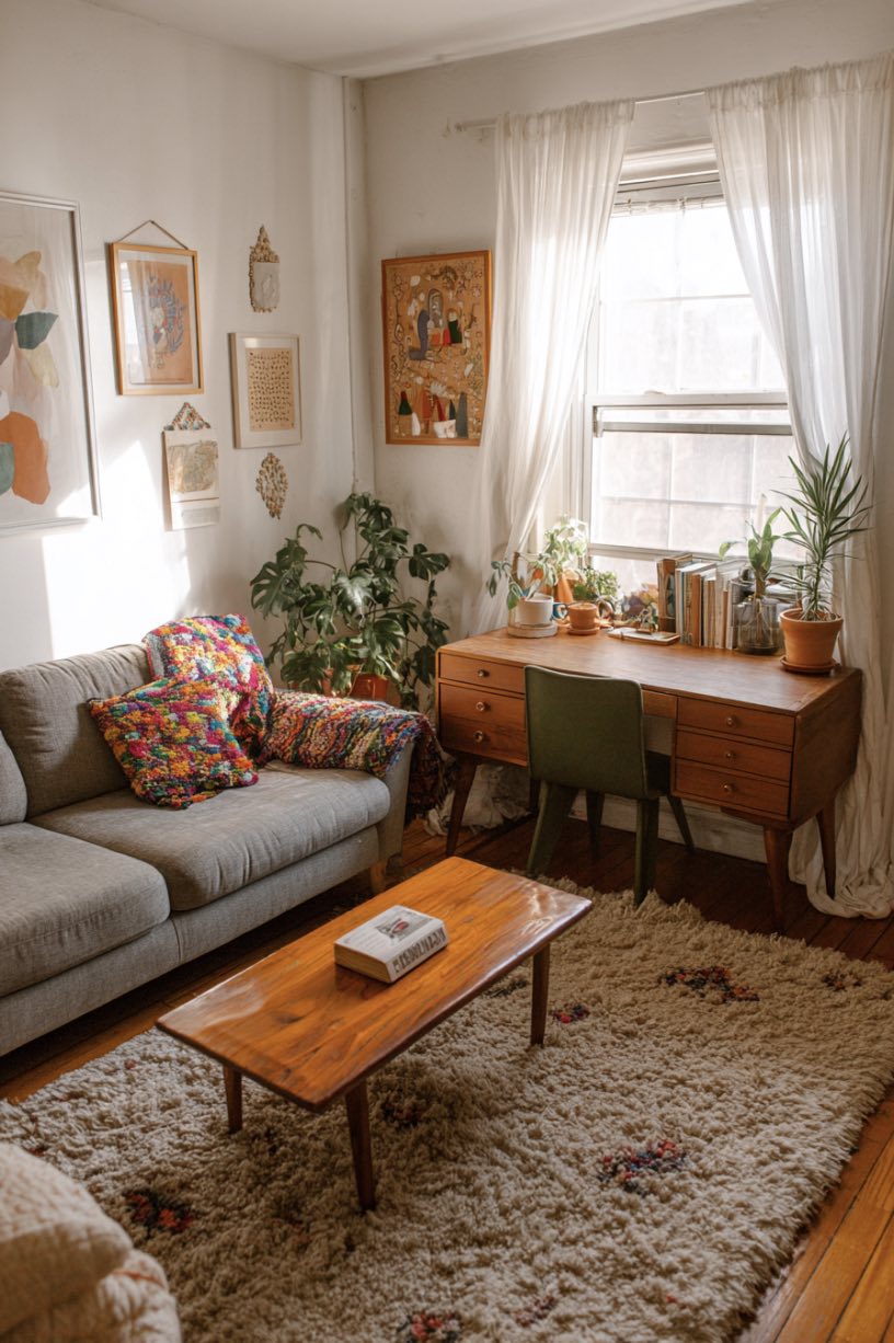 Boho Charm Meets Office Ease