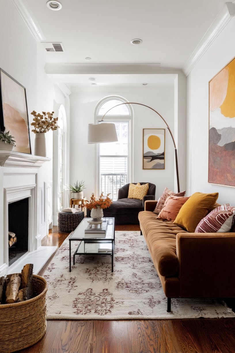 Warm and Inviting with a Splash of Color
