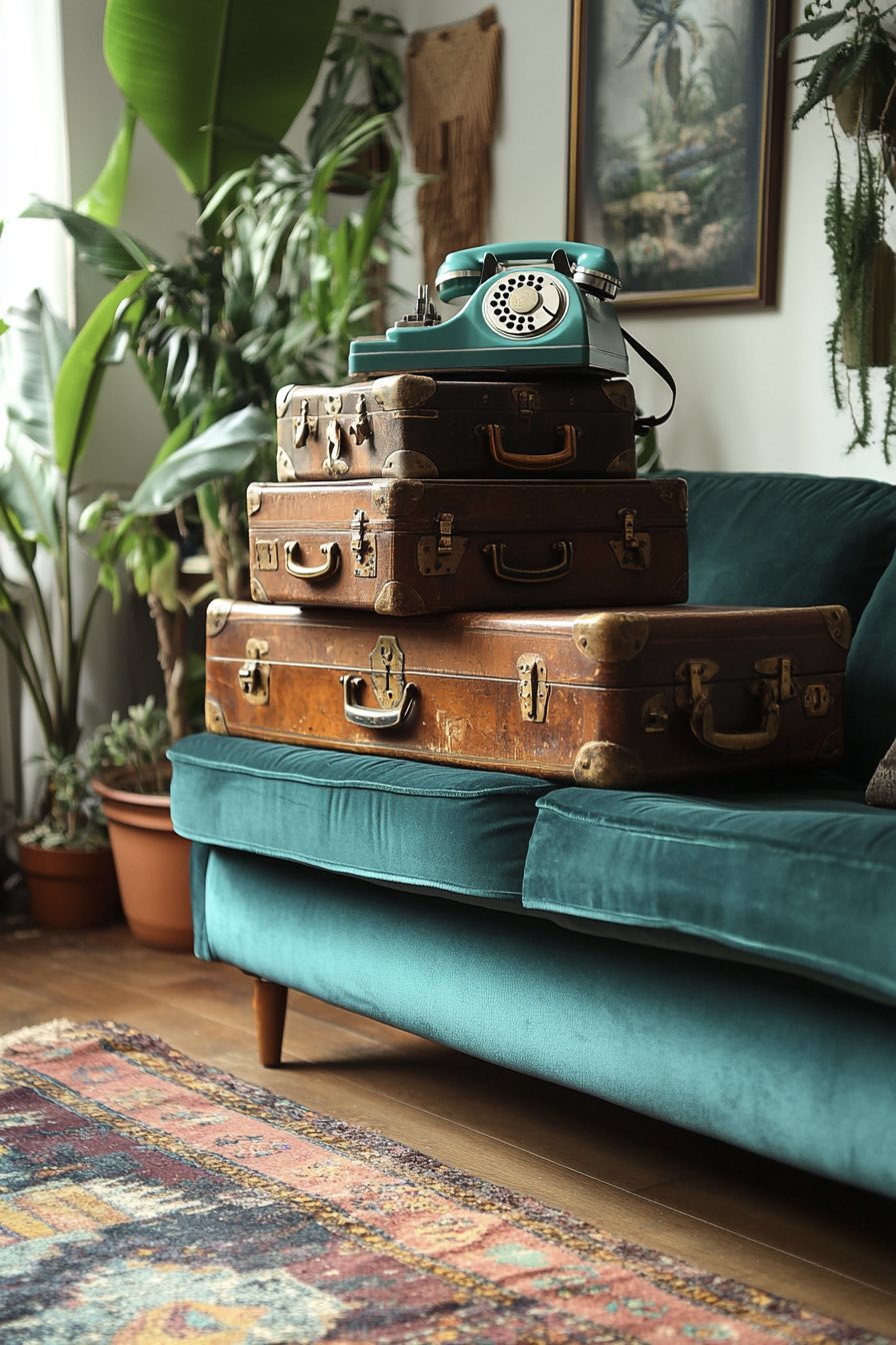 Vintage Suitcase Stack